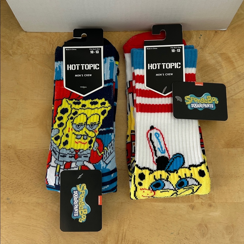 Nickelodeon SpongeBob SquarePants Two Socks Bundle